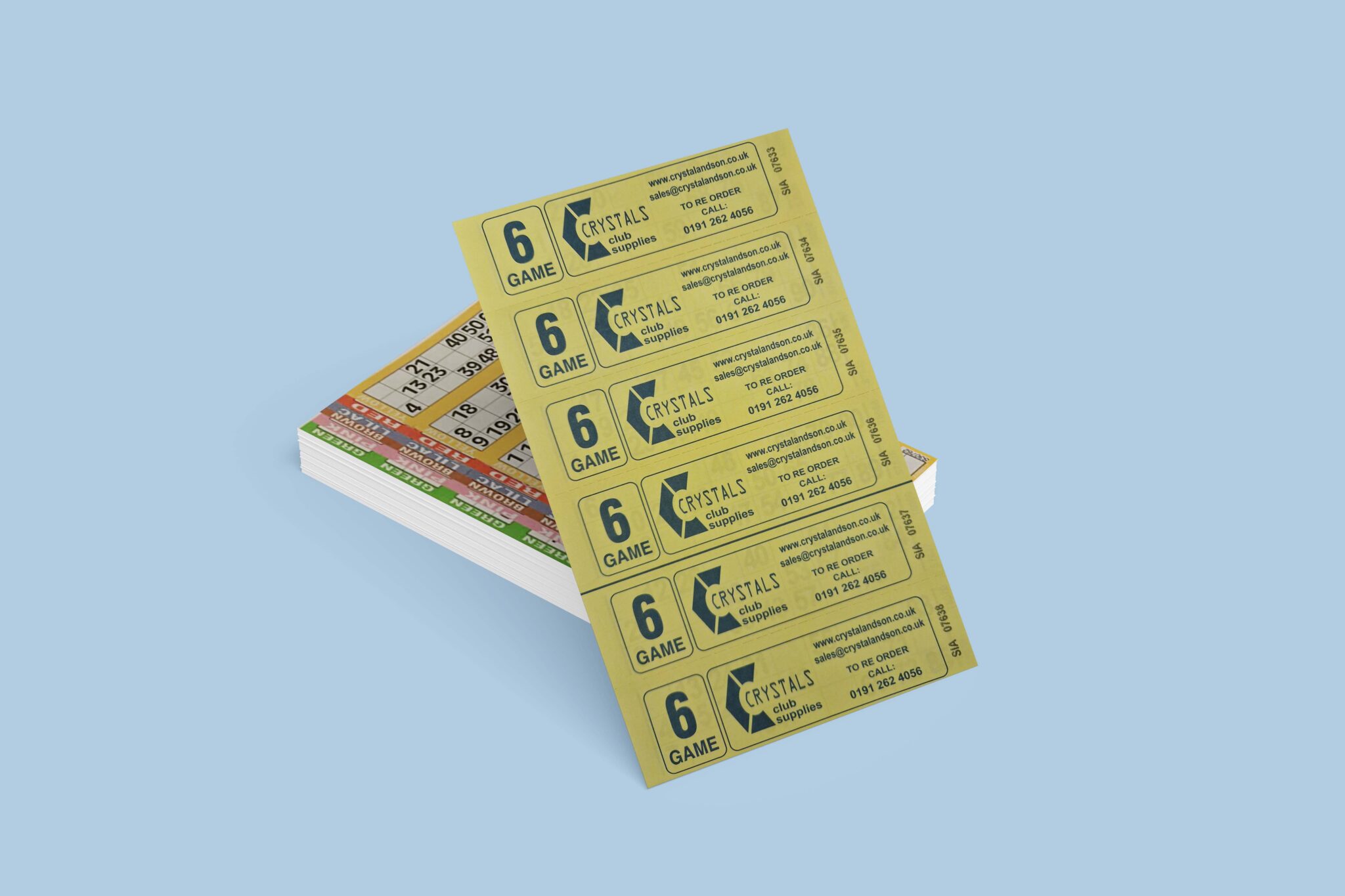 Jumbo Bingo 750 Livrets - 5 Pages Par Livret, Bandes De 6 Tickets Gros Numéros Audacieux - Idéal Soirées Bingo