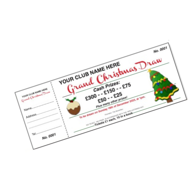 bespoke raffle ticket