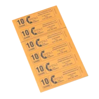 10 game bingo tickets - Crystal and Son