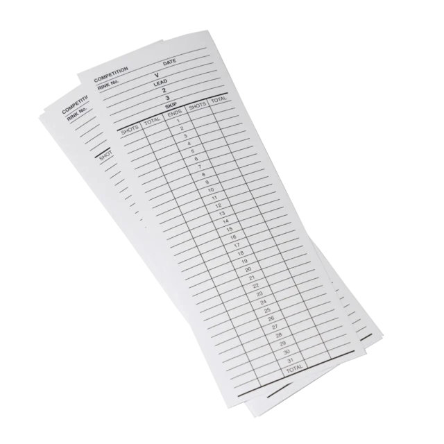 Bowls score card - Crystal and Son