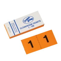 Cloakroom tickets books