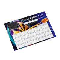 Darts Scratch cards for fundraising - Crystal and Son