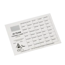 Football scratch card 40 team
