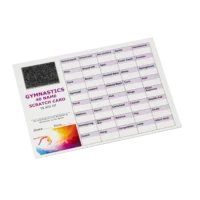 gymnastics scratch card - Crystal and Son