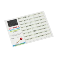 cricket themed scratch cards - Crystal and Son