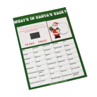 Santas Sack scratch cards - Crystal and Son