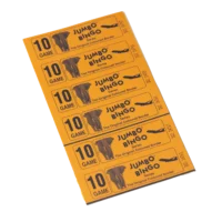 Jumbo bingo tickets - Crystal and Son