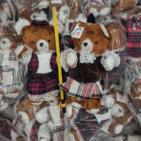 Raffle Prize 15 x Vintage Scottish Tartan Teddy Bears 40cm