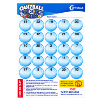 Quizball 25 - Quiz Game Sheets